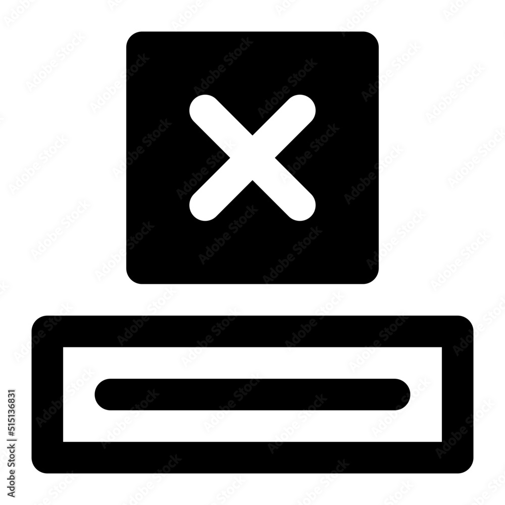 Obraz premium voting glyph icon