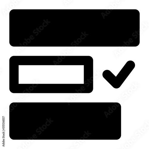 polling glyph icon