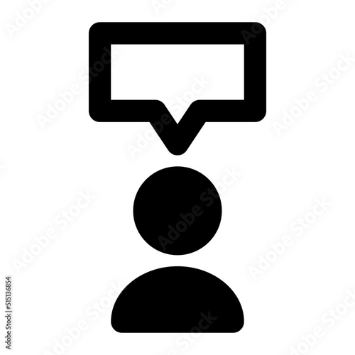 politician glyph icon