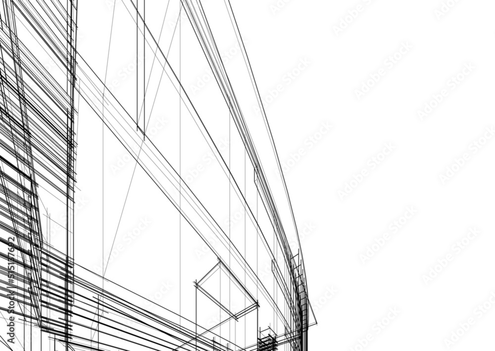 Obraz premium drawing of a building