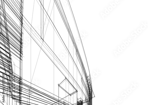 drawing of a building