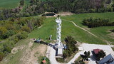 Lookout tower Fajtův kopec, Velké Meziříčí, Czech republic, Europe aerial scenic panorama landscape view,rozhledna Fajtův kopec