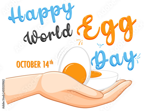 World Egg Day October 14 Banner Design