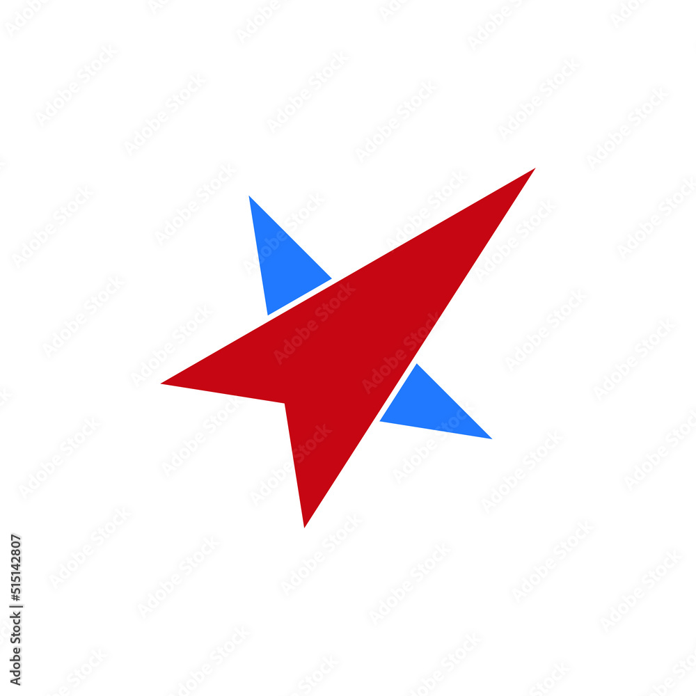 Abstract star logo icon design template elements Abstract star logo icon design template elements