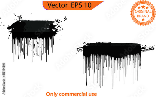 Dripping paint drips background. Excellent drips illustration.  Excellent drips illustration. Dripping paints design element. 	
