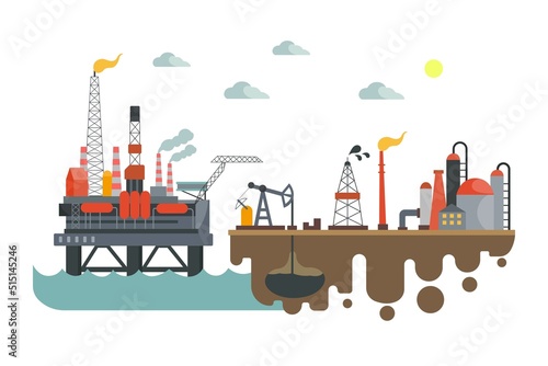 Drilling for petroleum can be done both on land and at sea. To have enough oil in the future of humanity