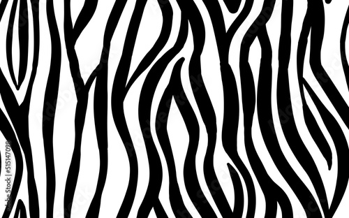 Abstract modern zebra seamless pattern. Animals trendy background. White and black decorative vector stock illustration for print  card  postcard  fabric  textile. Modern ornament of stylized skin