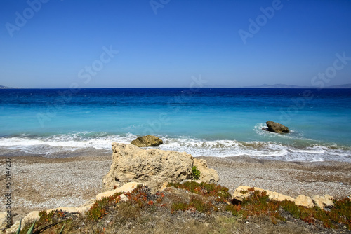 Promenade in the Town Rhodes, Greece