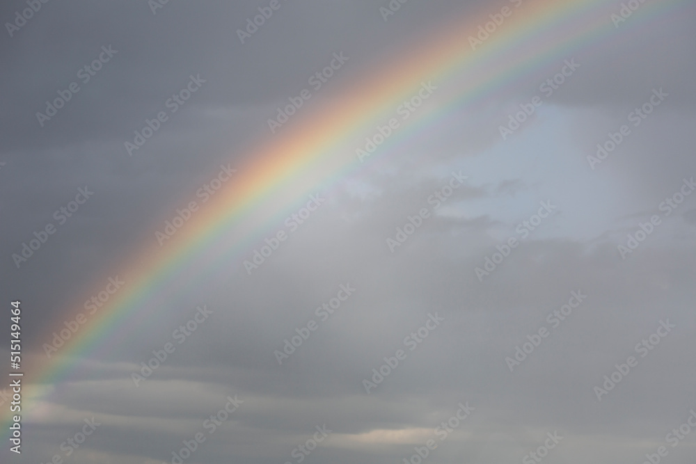 rainbow in sky after rain rainbow in sky after rain