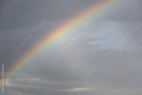 rainbow in sky after rain