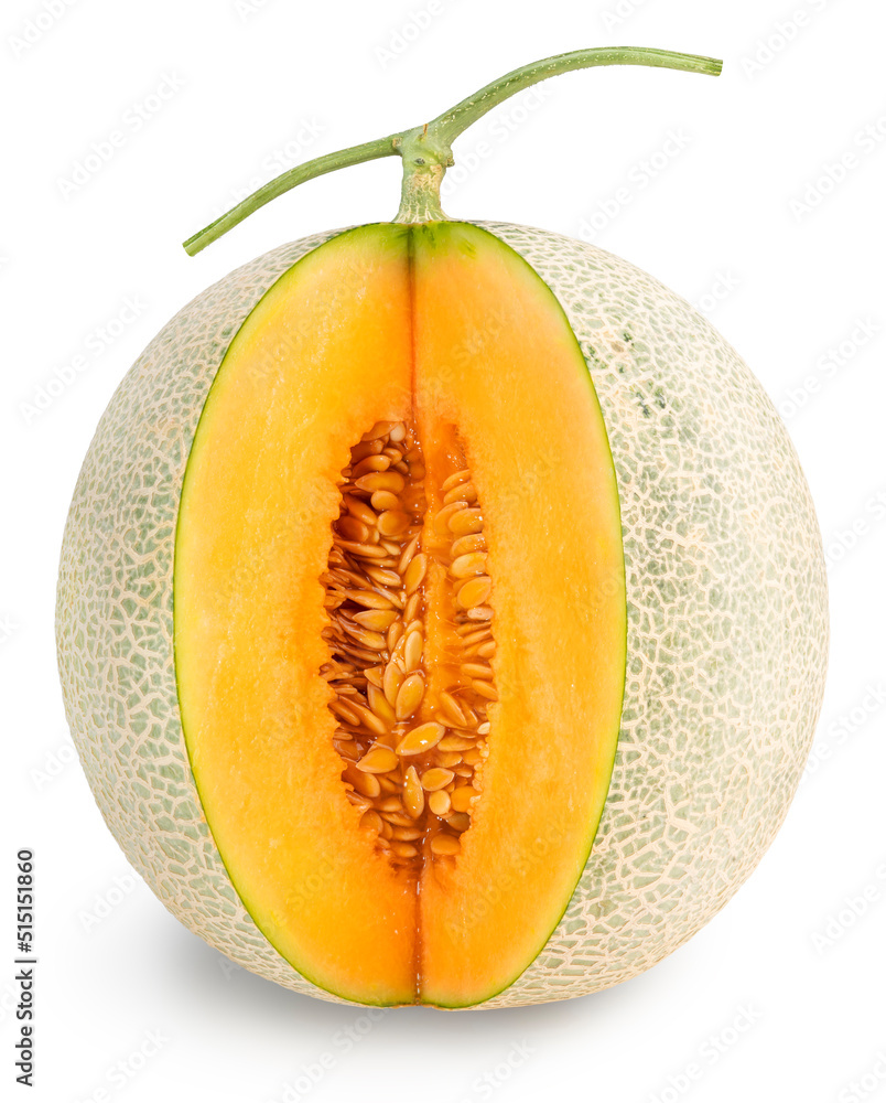 Orange melons isolated on white background, Melon or cantaloupe isolated on white background With clipping path. Orange melons isolated on white background, Melon or cantaloupe isolated on white background With clipping path.