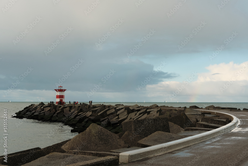 Lighthouse on the coast of The Hague