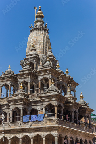 Historic Chyasi Deval Krishna Temple on Durbar square in Patan  Nepal