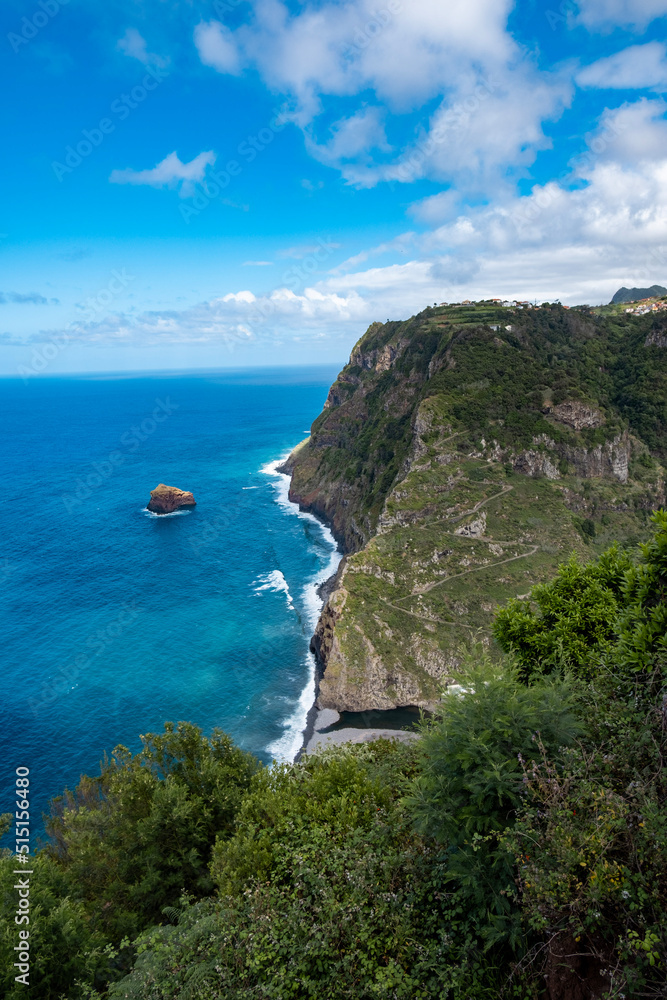 view of the coast of the island of madeira view of the coast of the island of madeira