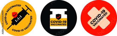 stop covid-19 vaccine passport icon signage