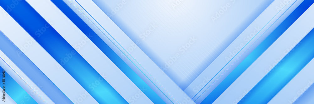 Fototapeta premium Abstract blue banner. Designed for background, wallpaper, poster, brochure, card, web, presentation, social media, ads. Vector illustration design template.