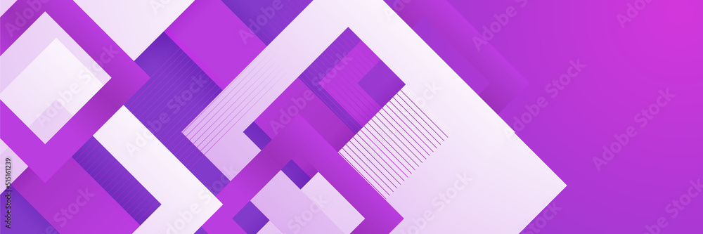 Fototapeta premium Abstract purple banner. Designed for background, wallpaper, poster, brochure, card, web, presentation, social media, ads. Vector illustration design template.