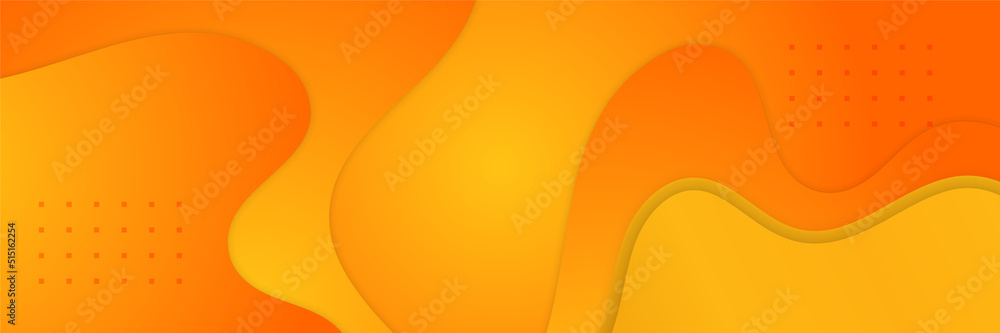 Abstract orange and yellow banner. Designed for background, wallpaper, poster, brochure, card, web, presentation, social media, ads. Vector illustration design template. Abstract orange and yellow banner. Designed for background, wallpaper, poster, brochure, card, web, presentation, social media, ads. Vector illustration design template.
