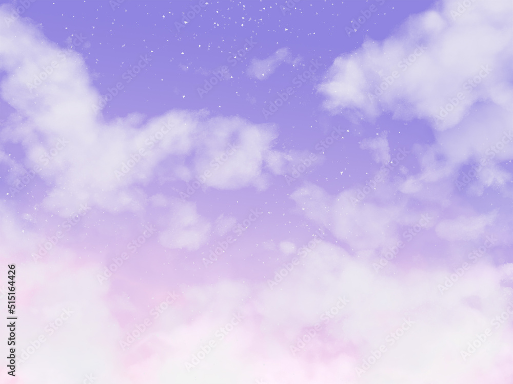 Fototapeta premium Pink purple dream light galaxy sky