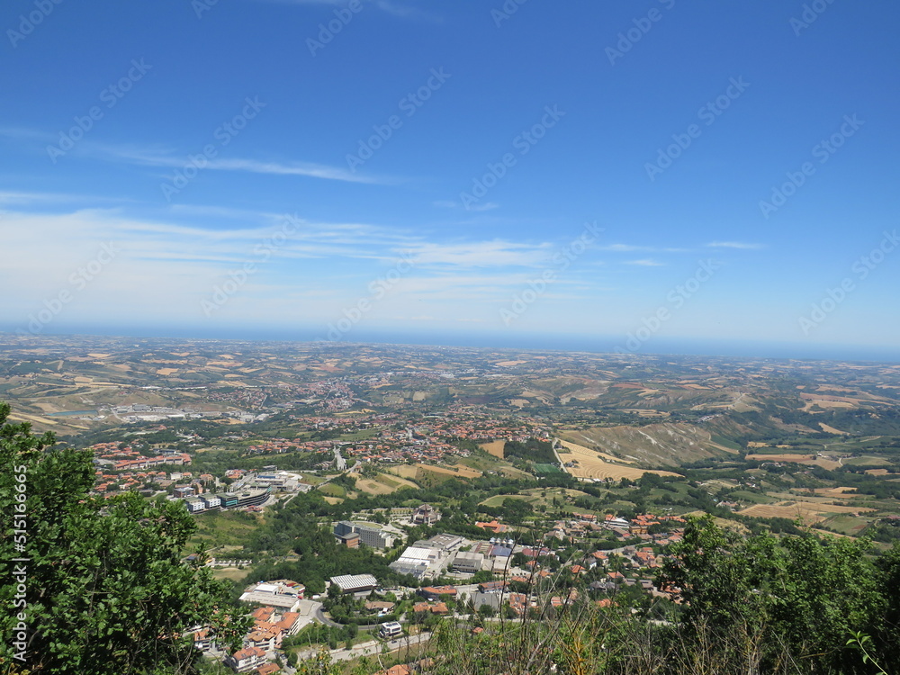 panorama da San Marino, San Marino, Europa