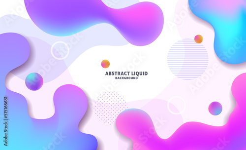 Abstract colorful flow liquid shapes background, vector illustrator