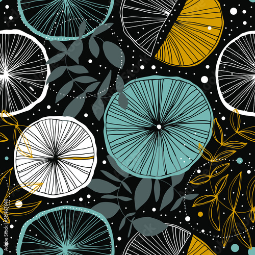 Ornate vector texture. Decorative floral pattern. Decorative drawn background for wallpapers, textile, wrapping papers