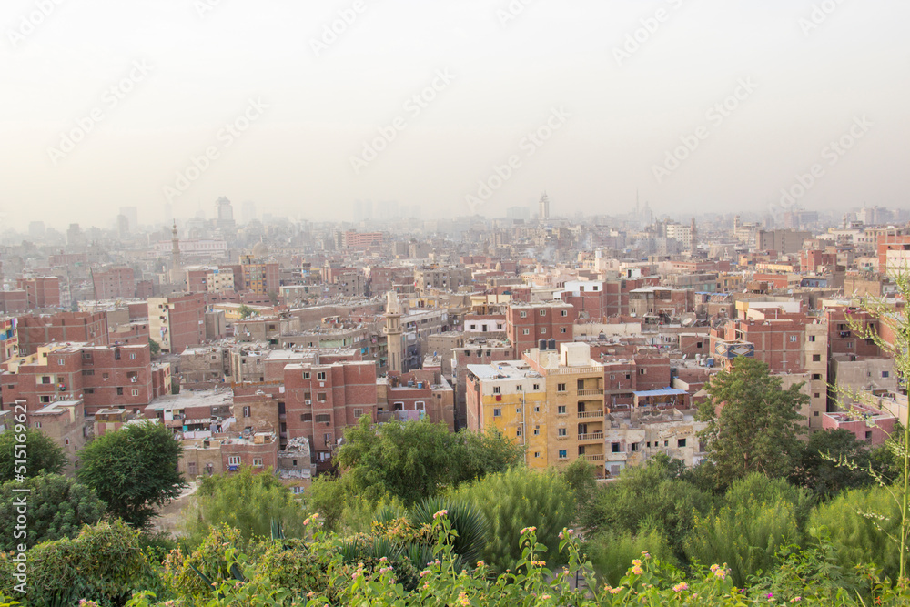Beautiful view of the old city in the center of Cairo, Egypt