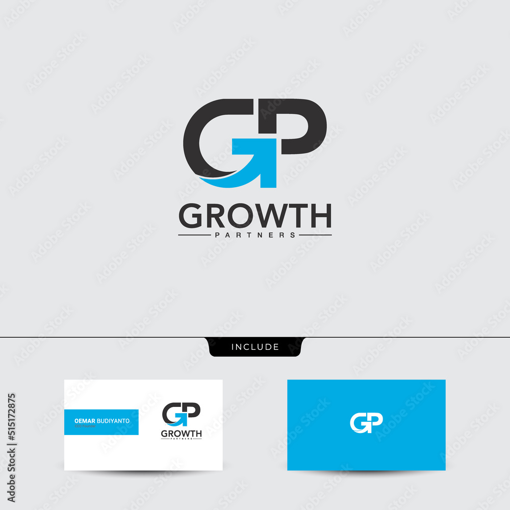 Letter GP monogram logo template
