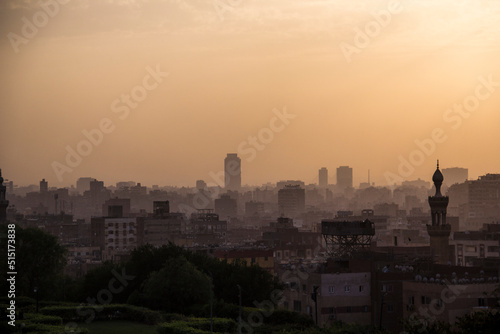 Beautiful view of the old city in the center of Cairo, Egypt © marinadatsenko