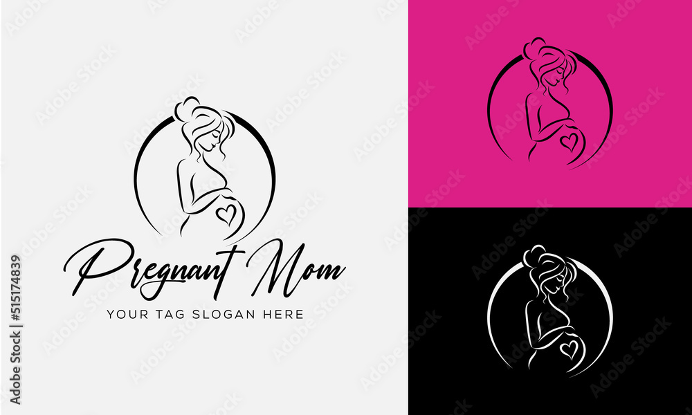 Pregnancy flat line icon. Vector outline illustration of a pregnant woman. Black color thin linear sign for gynecologist. Pregnancy flat line icon. Vector outline illustration of a pregnant woman. Black color thin linear sign for gynecologist.