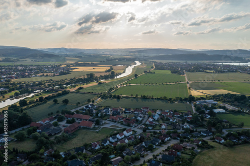 Fototapeta Naklejka Na Ścianę i Meble -  Landscape and panorama  view of drone