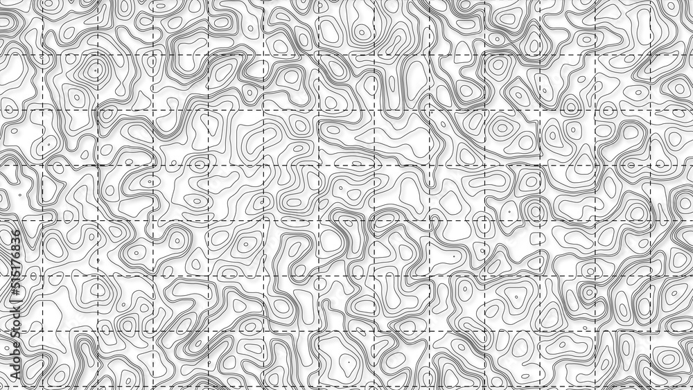 Topographic Contour Map Subtle White Vector Background. Geographic topographic map grid. Line