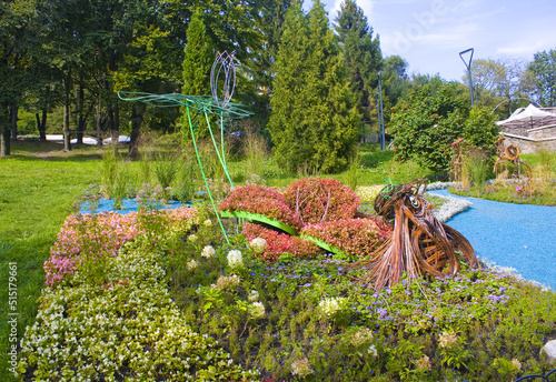 Flower exhibition at Spivoche Pole in Kyiv, Ukraine	
 photo