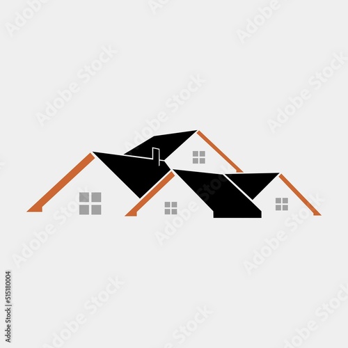 real estate house logo minimalist company name