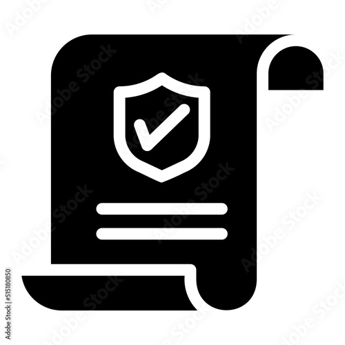 policy glyph icon