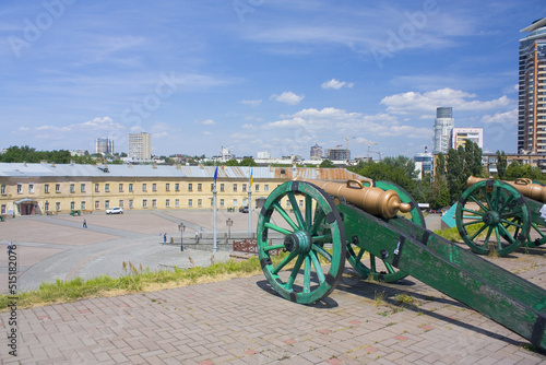Cannon of Kyiv Fortress (New Pechersk Fortress) - a complex of fortress structures of the XVIII-XIX centuries in Kyiv, Ukraine	
 photo