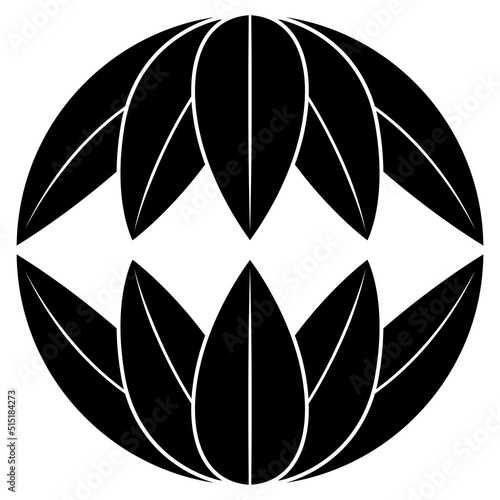 家紋です。十枚笹といいます。