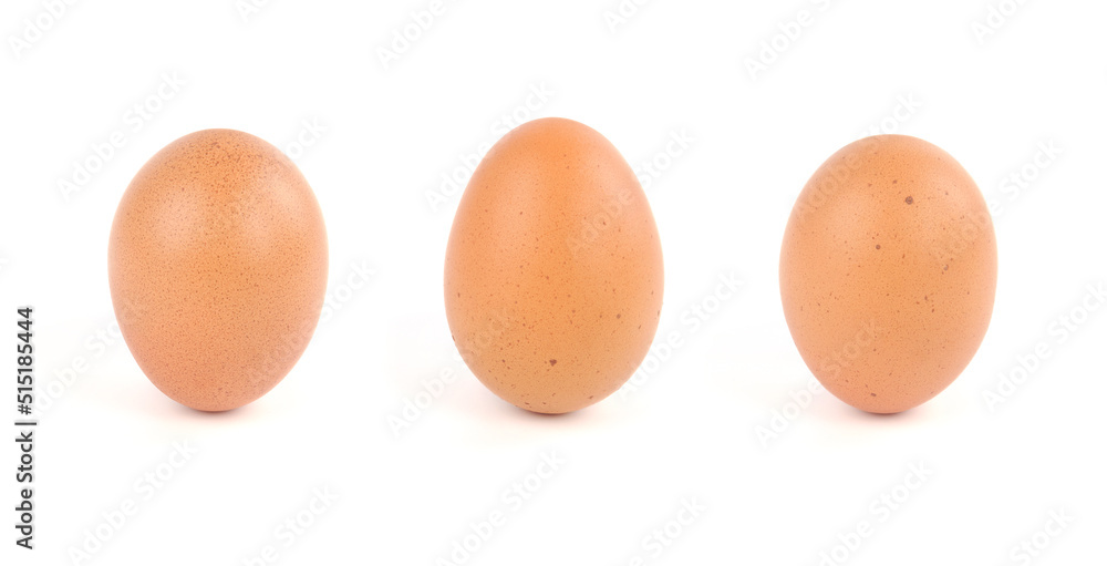 Chicken eggs arranged in a white background. Chicken eggs arranged in a white background.