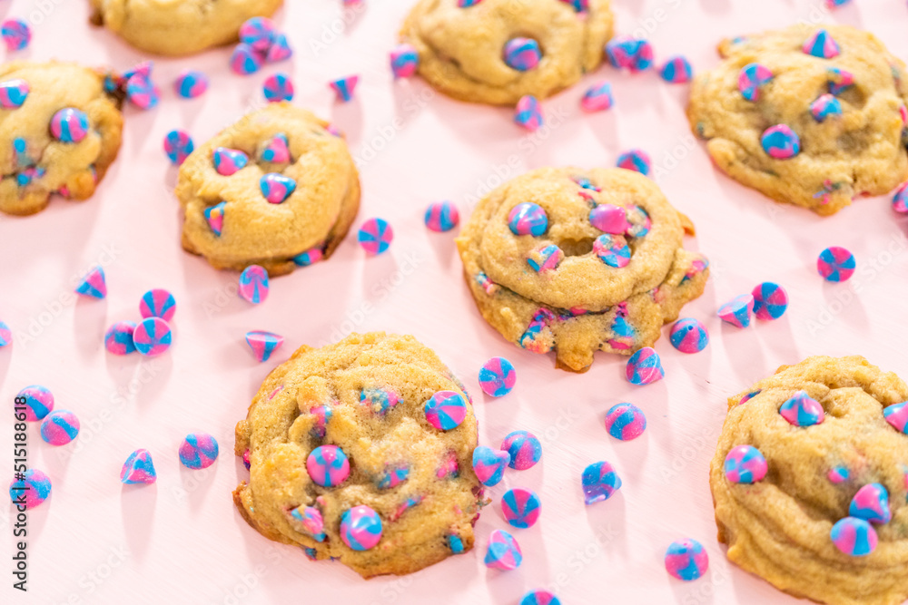Unicorn chocolate chip cookie Unicorn chocolate chip cookie