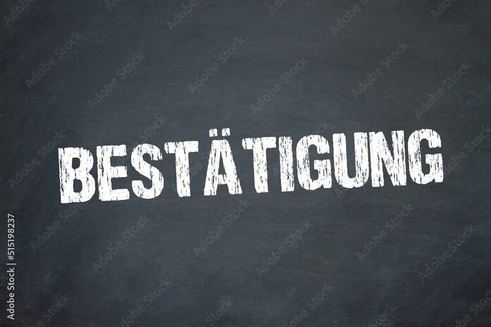 Obraz premium Bestätigung