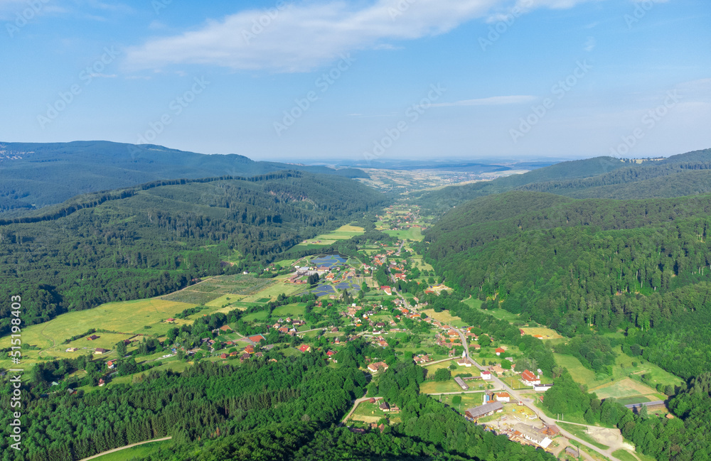 landscape from a rural area in Transylvania - Romania