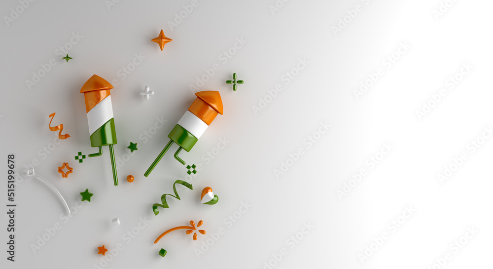 Happy Independence Day of India or republic day decoration background ...