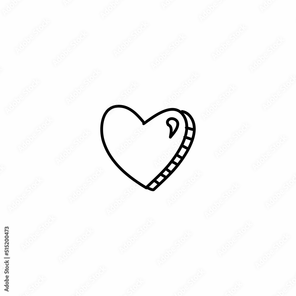 Hand drawn Love icon, simple doodle icon Hand drawn Love icon, simple doodle icon