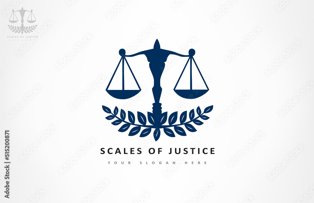 Scales of justice logo vector design Scales of justice logo vector design