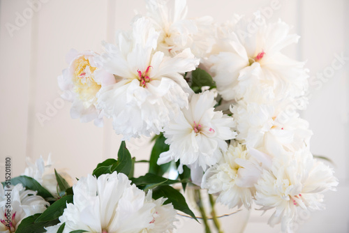 Fototapeta Naklejka Na Ścianę i Meble -  White Peony Flowers