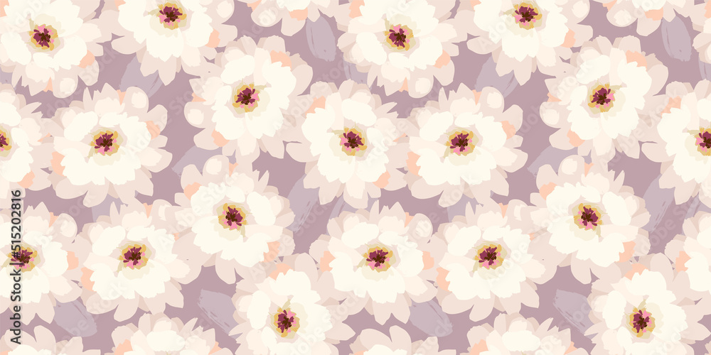 Floral seamless pattern. Vector design for paper, cover, fabric, interior decor and other