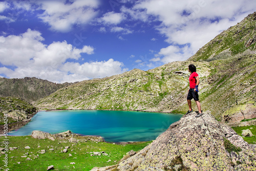 Ispir Seven Lakes/Erzurum/ Turkey Ispir Seven Lakes is located in İspir, north of Erzurum. It consists of 11 crater lakes. The height of the lakes from the sea is 3500 meters. The lakes can be reache photo