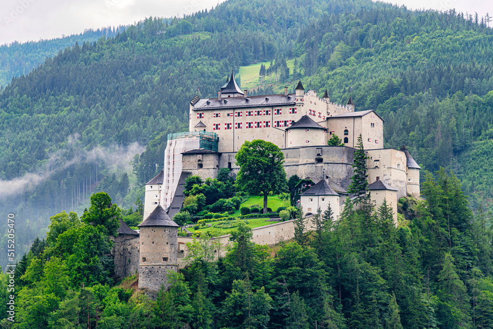  Hohenwerfen Castle is a fortification that had a fundamental strategic and military importance, like the fortress of Hohensalzburg in Salzburg
