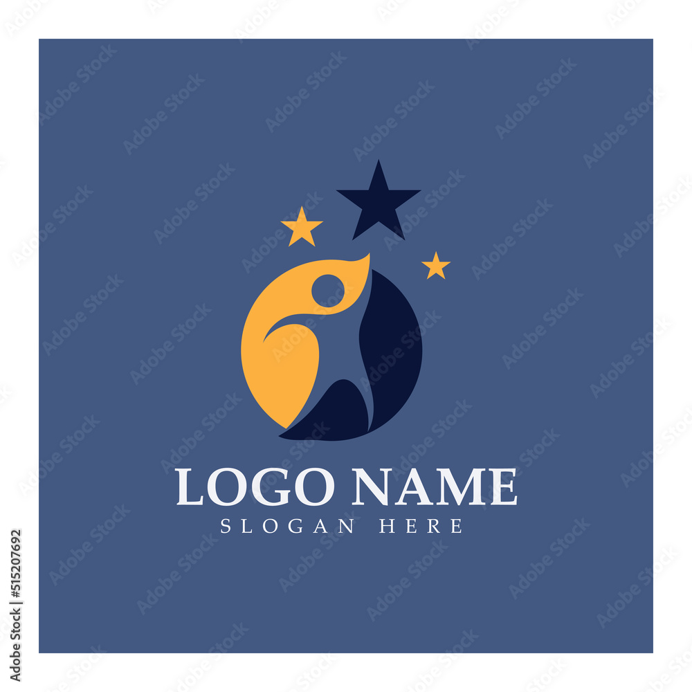 Naklejka premium Star logo design illustration vector with modern concept 