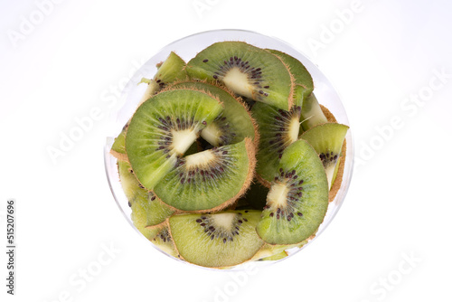 kiwi fruit on isolated background